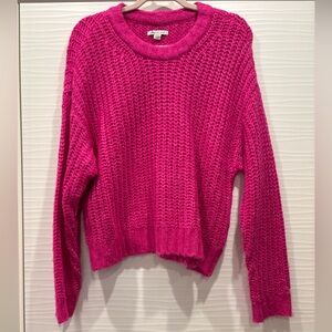 American Eagle Women’s Knit Pullover Sweater - Pink
